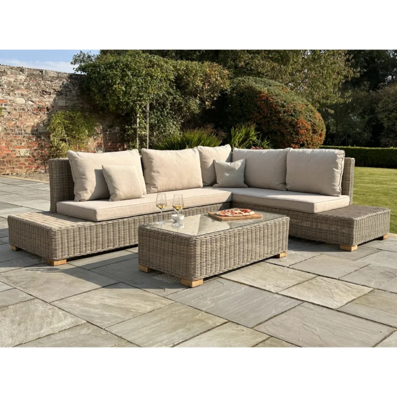 Capri Outdoor Large Corner And Coffee Table Set 23913